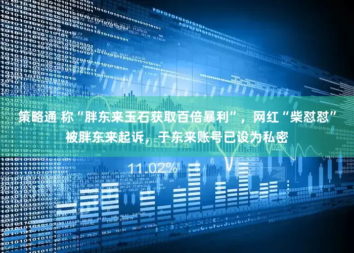 策略通 称“胖东来玉石获取百倍暴利”，网红“柴怼怼”被胖东来起诉，于东来账号已设为私密