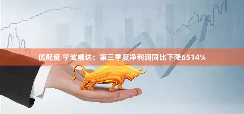 优配资 宁波精达：第三季度净利润同比下降6514%